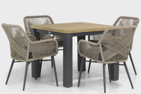 Lifestyle Advance/Veneto 90 cm dining tuinset 5-delig