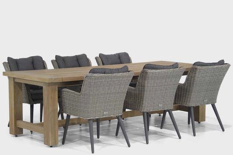 Garden Collections Boston/Fourmile 260 cm dining tuinset 7-delig
