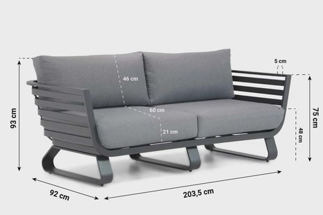 Santika Sovita lounge bank 2,5 zits