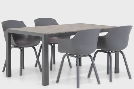 Lifestyle Salina/Young 155 cm dining tuinset 5-delig