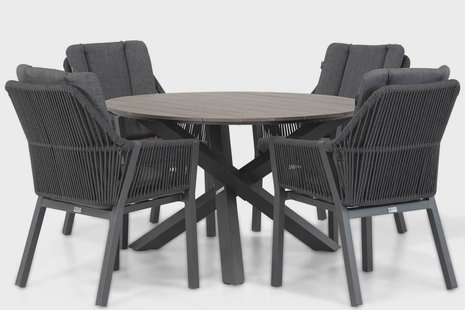 Lifestyle Verona/Ancona 125 cm dining tuinset 5-delig