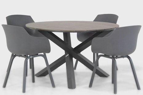 Lifestyle Salina/Ancona 125 cm dining tuinset 5-delig