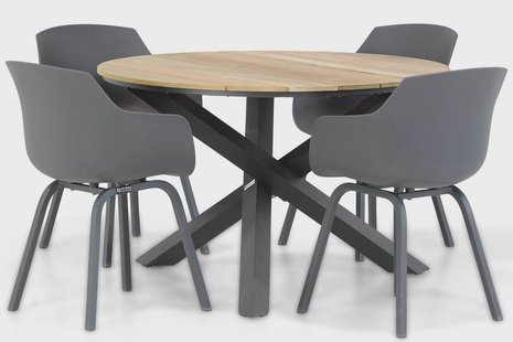 Lifestyle Salina/Fabriano 120 cm dining tuinset 5-delig