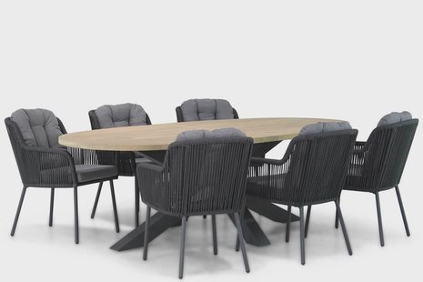 Santika Tendenza/Brookline 240 cm dining tuinset 7-delig