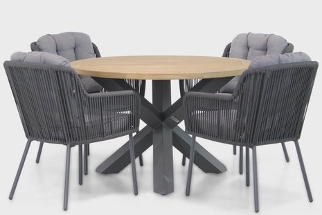 Santika Tendenza/Rockville 120 cm dining tuinset 5-delig