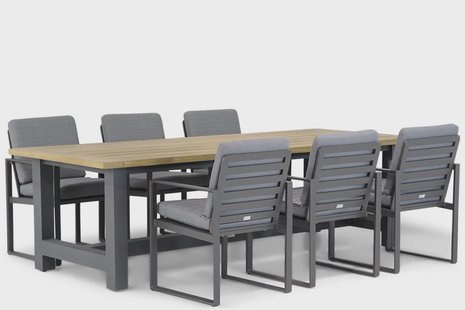 Santika Zaga/San Francisco 260 cm dining tuinset 7-delig