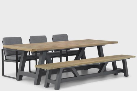 Santika Zaga/Trente 260 cm dining tuinset 5-delig