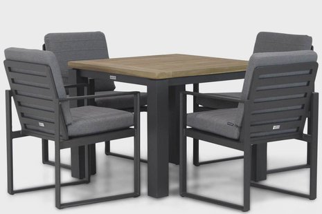 Santika Zaga/Veneto 90 cm dining tuinset 5-delig