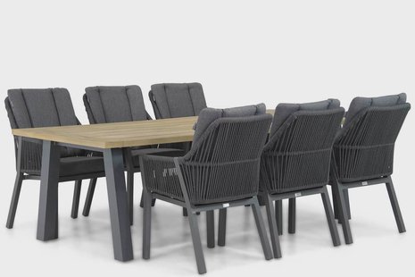 Lifestyle Verona/Glasgow 240 cm dining tuinset 7-delig
