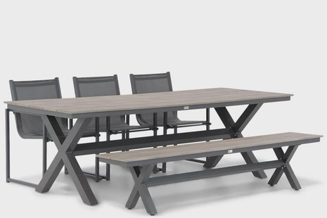 Lifestyle Delgada/Forest 240 cm dining tuinset 5-delig
