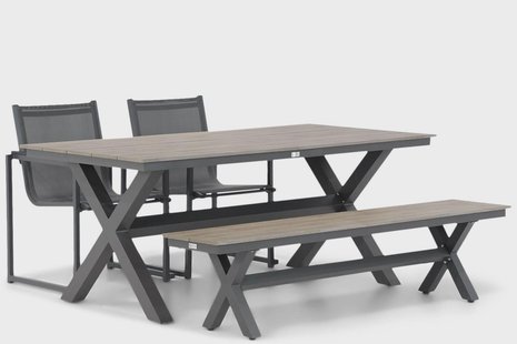 Lifestyle Delgada/Forest 180 cm dining tuinset 4-delig