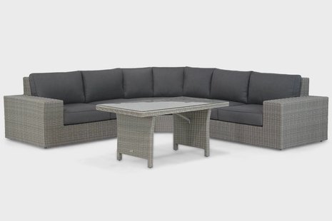 Garden Collections Oxford/New Castle 140 cm hoek loungeset 4-delig