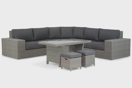Garden Collections Oxford/New Castle 140 cm hoek loungeset 6-delig