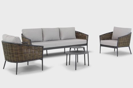 Coco Palm/Pacific 45/60 cm stoel-bank loungeset 5-delig