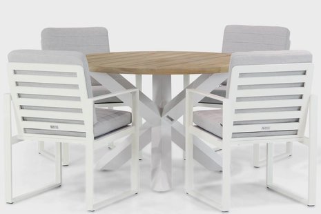 Santika Zaga/Wellington 120 cm dining tuinset 5-delig