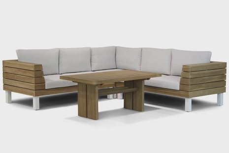 Lifestyle Seashore/Brighton 140 cm dining loungeset 4-delig