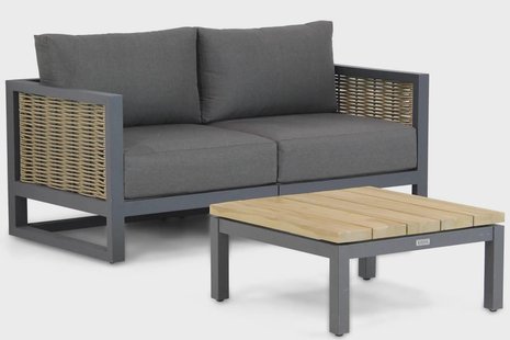 Santika Salviano/Riviera 75 cm lounge tuinbank 3-delig