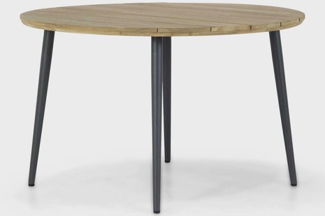 Lifestyle Montana dining tuintafel 130 cm antraciet