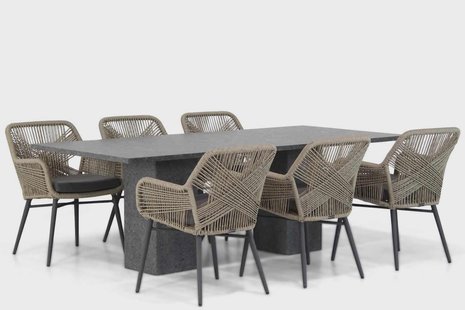 Lifestyle Advance/Graniet 220 cm dining tuinset 7-delig