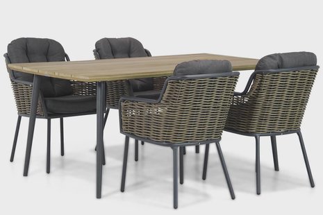 Santika Fasano/Montana 180 cm dining tuinset 5-delig