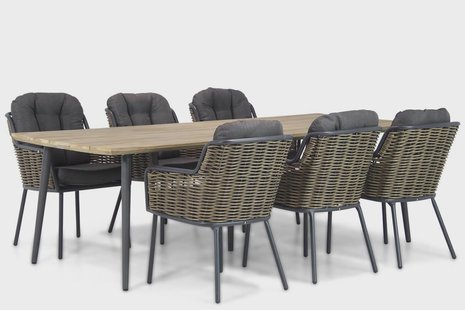 Santika Fasano/Montana 240 cm dining tuinset 7-delig