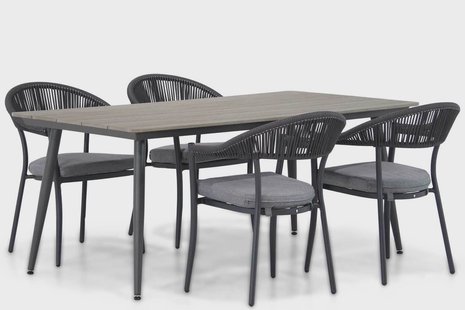 Santika Vivian/Matale 180 cm dining tuinset 5-delig