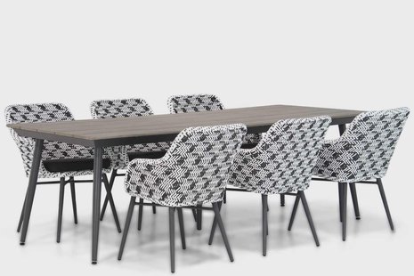 Lifestyle Crossway/Matale 240 cm dining tuinset 7-delig