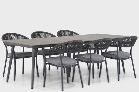 Santika Vivian/Matale 240 cm dining tuinset 7-delig