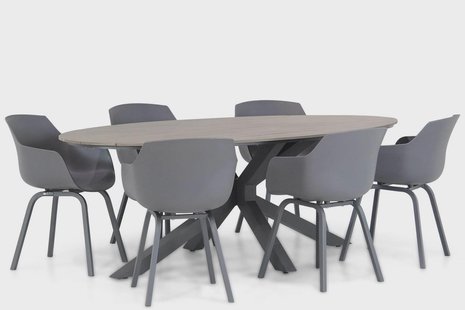 Lifestyle Salina/Matara 220 cm dining tuinset 7-delig