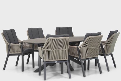Lifestyle Verona/Matara 220 cm dining tuinset 7-delig