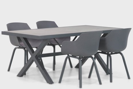 Lifestyle Salina/Crossley 185 cm dining tuinset 5-delig