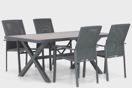 Presto Ricadi/Crossley 185 cm dining tuinset 5-delig
