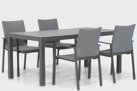 Lifestyle Rome/Madras 180 cm dining tuinset 5-delig
