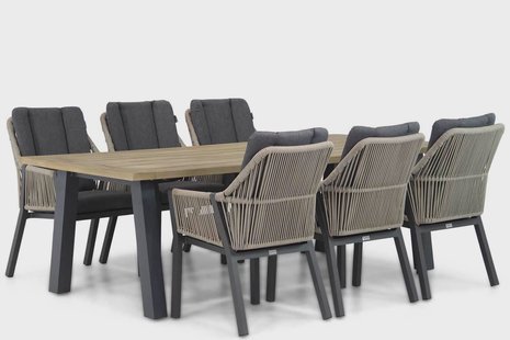 Lifestyle Verona/Glasgow 240 cm dining tuinset 7-delig