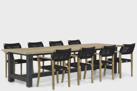 Lifestyle Dallas/San Francisco 300 cm dining tuinset 9-delig