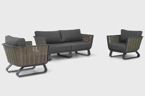 Santika Tika stoel-bank loungeset 3-delig