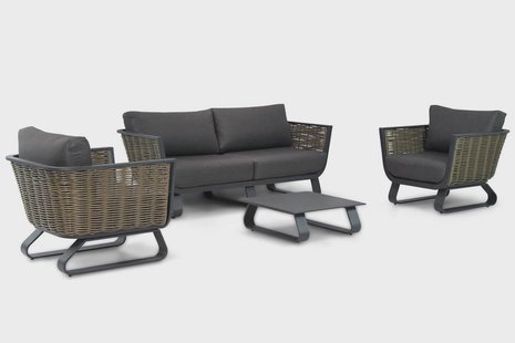 Santika Tika stoel-bank loungeset 4-delig