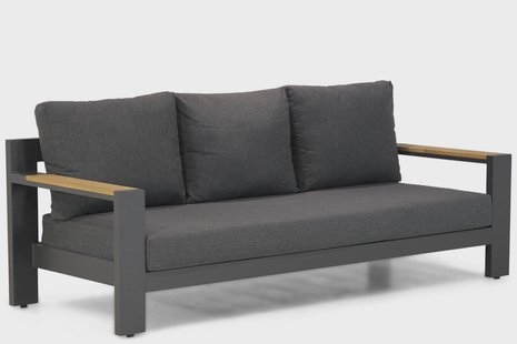 Lifestyle Milano lounge tuinbank 3-zits antraciet