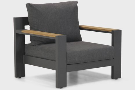 Lifestyle Milano lounge tuinstoel antraciet