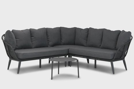 Coco Leonardo/Pacific 60 cm hoek loungeset off black 4-delig