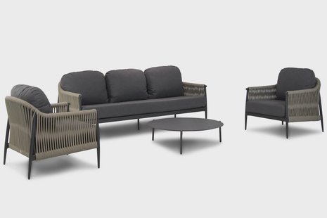 Coco Lucia/Pacific 100 cm stoel-bank loungeset 4-delig