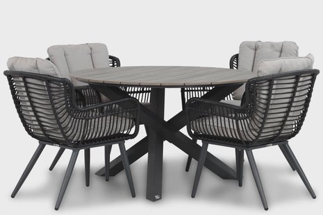 Coco Azzano/Ancona 125 cm dining tuinset 5-delig