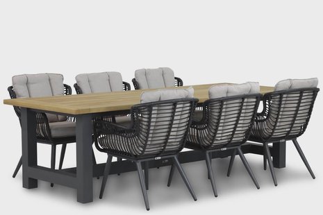 Coco Azzano/San Francisco 260 cm dining tuinset 7-delig