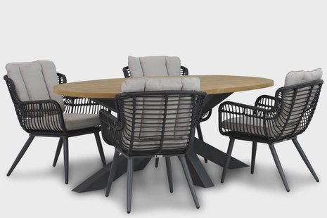 Coco Azzano/Brookline 200 cm dining tuinset 5-delig