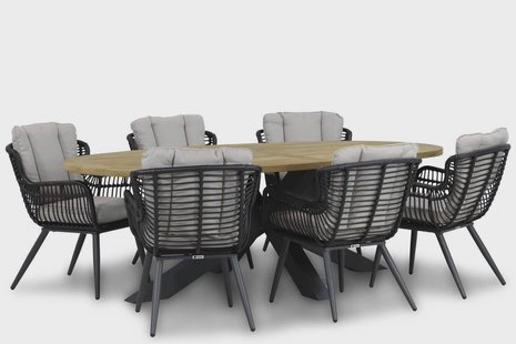 Coco Azzano/Brookline 240 cm dining tuinset 7-delig
