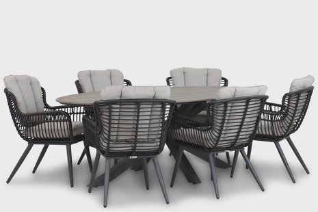 Coco Azzano/Matara 220 cm dining tuinset 7-delig