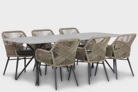 Lifestyle Advance/Valerio 240 cm dining tuinset 7-delig