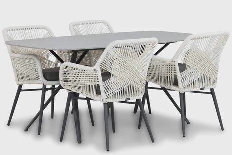 Lifestyle Advance/Valerio 180 cm dining tuinset 5-delig