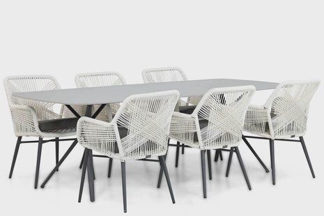 Lifestyle Advance/Valerio 240 cm dining tuinset 7-delig