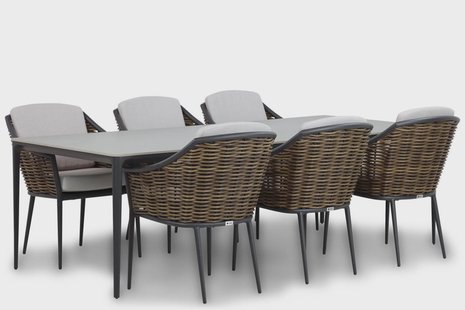 Coco Olivine/Gianna 240 cm dining tuinset 7-delig